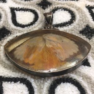 Victorian Moth Pendant Silver